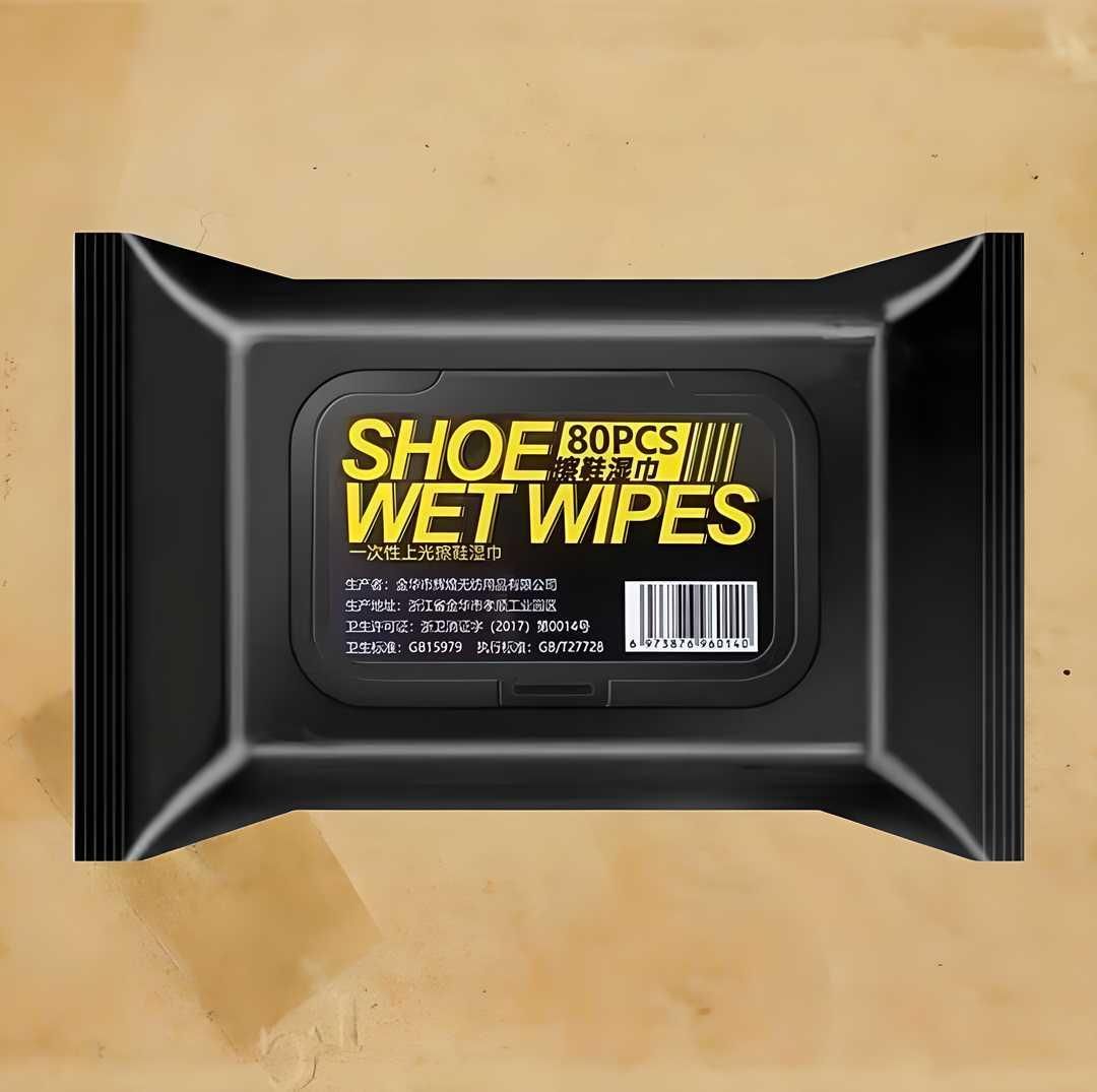 “Natural Sneaker & Shoe Cleaner Wipes – 1 Pack (80 Wipes)”