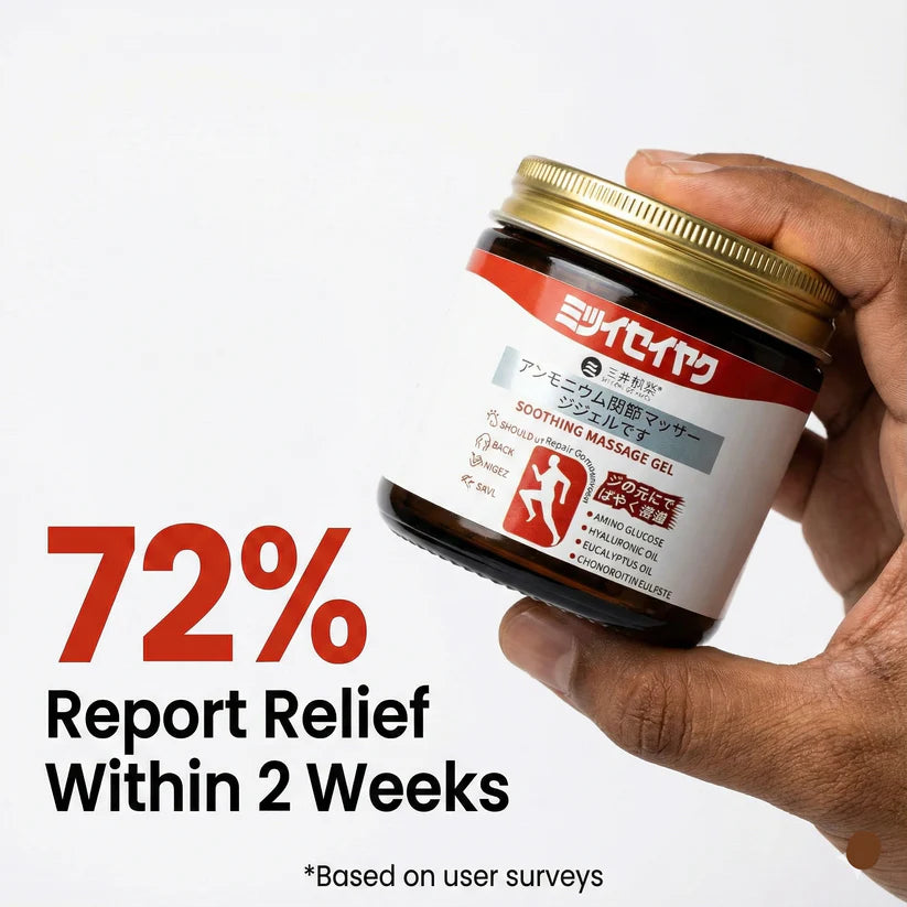Japanese Instant Pain Relief Gel for Muscle & Joint Pain | QuickRelief™ Massage Gel